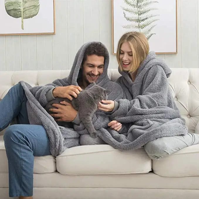 KEITH - Kapuzen-Fleecepullover im Oversized-Stil