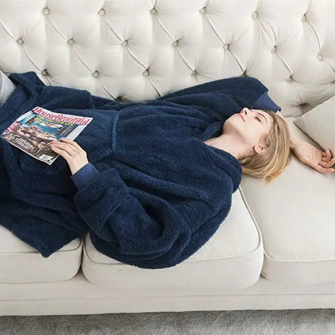 KEITH - Kapuzen-Fleecepullover im Oversized-Stil