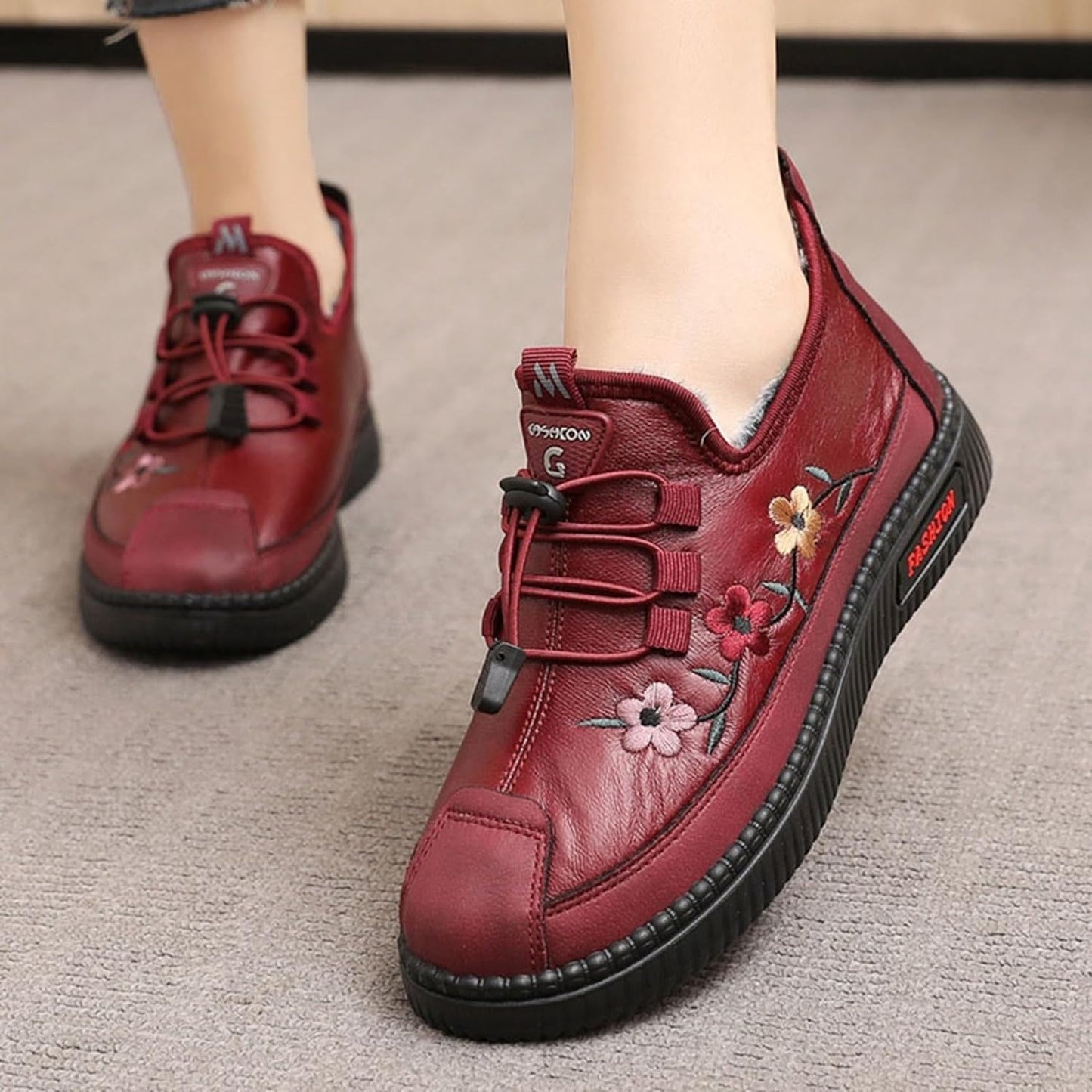 KIEL - Damen-Winter-Sportschuhe aus dickem Plüsch