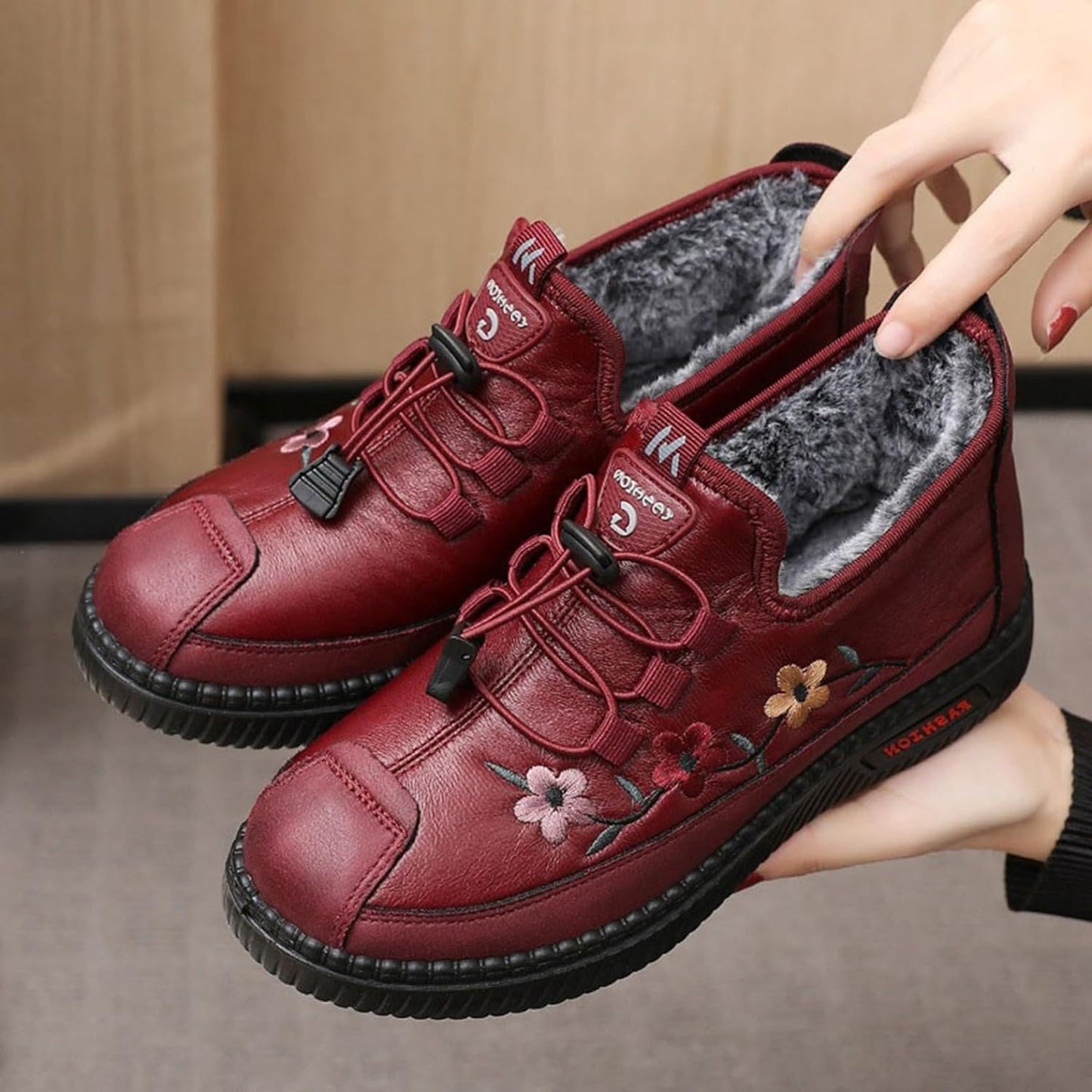 KIEL - Damen-Winter-Sportschuhe aus dickem Plüsch