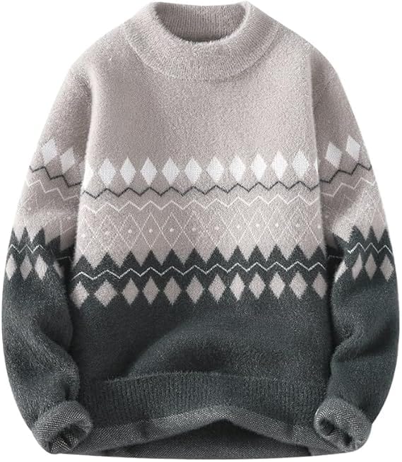 LAWRENCE - Diamantmuster Freizeitpullover 2024