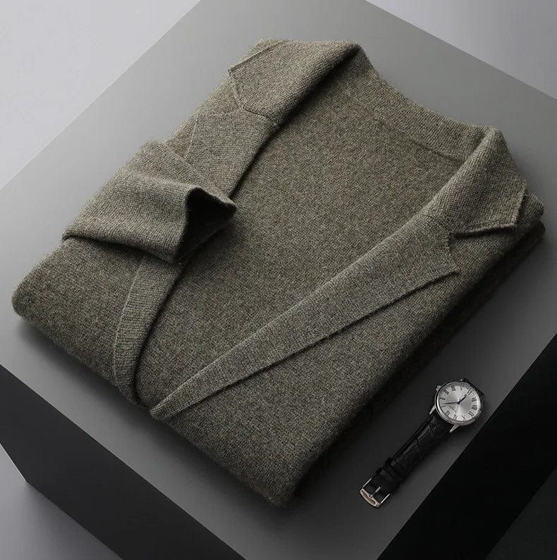 LENZ - Gestrickter Cardigan Herrenanzug