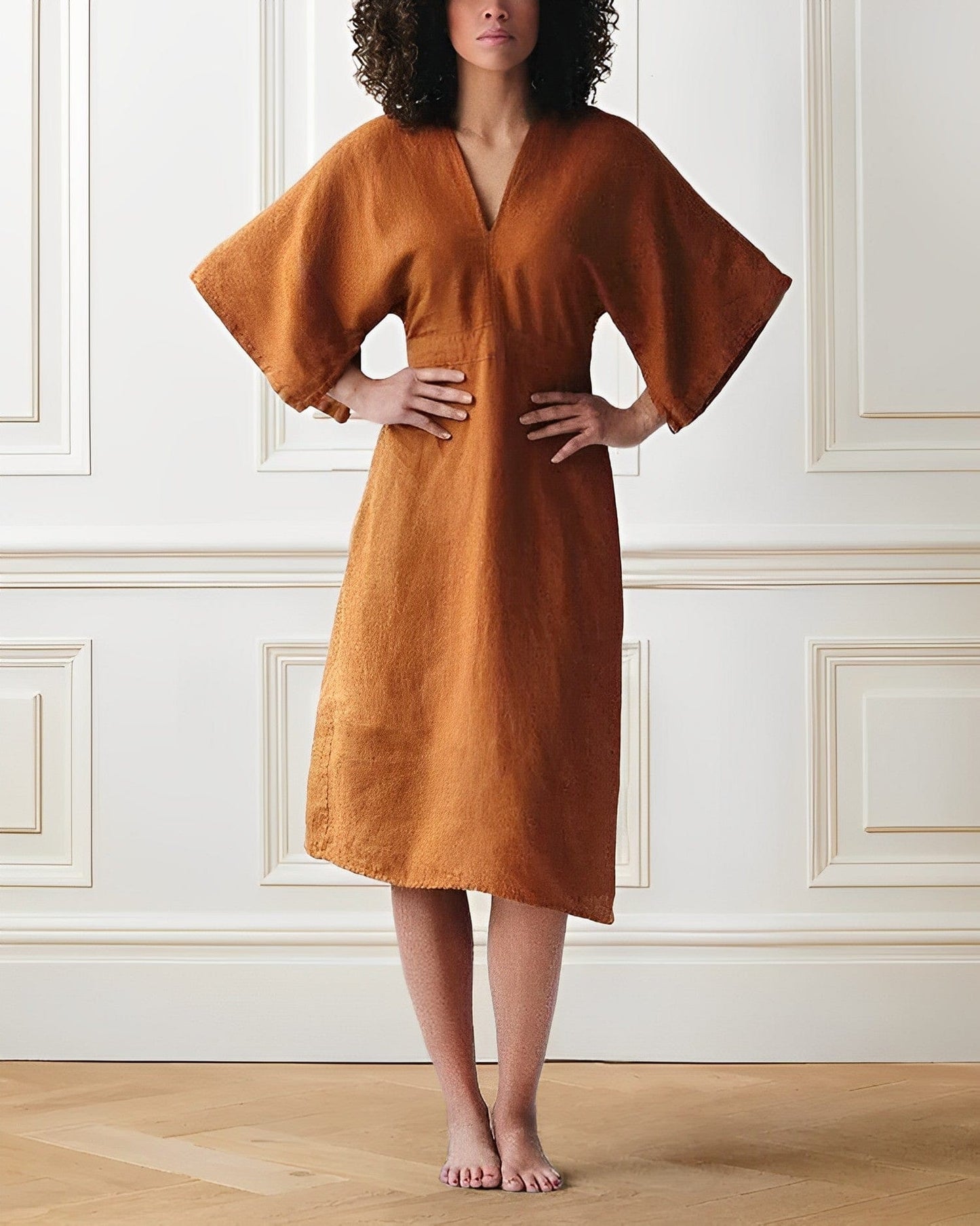 Lucia Comér® - Elegantes Leinenkleid