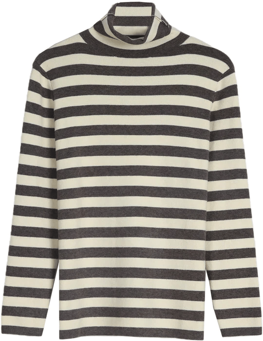 Lucia Comér® - Gestreifter Rollkragenpullover