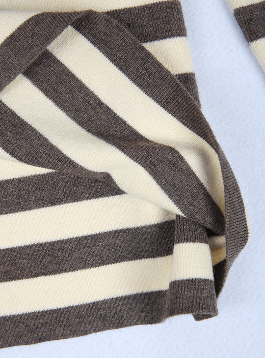 Lucia Comér® - Gestreifter Rollkragenpullover