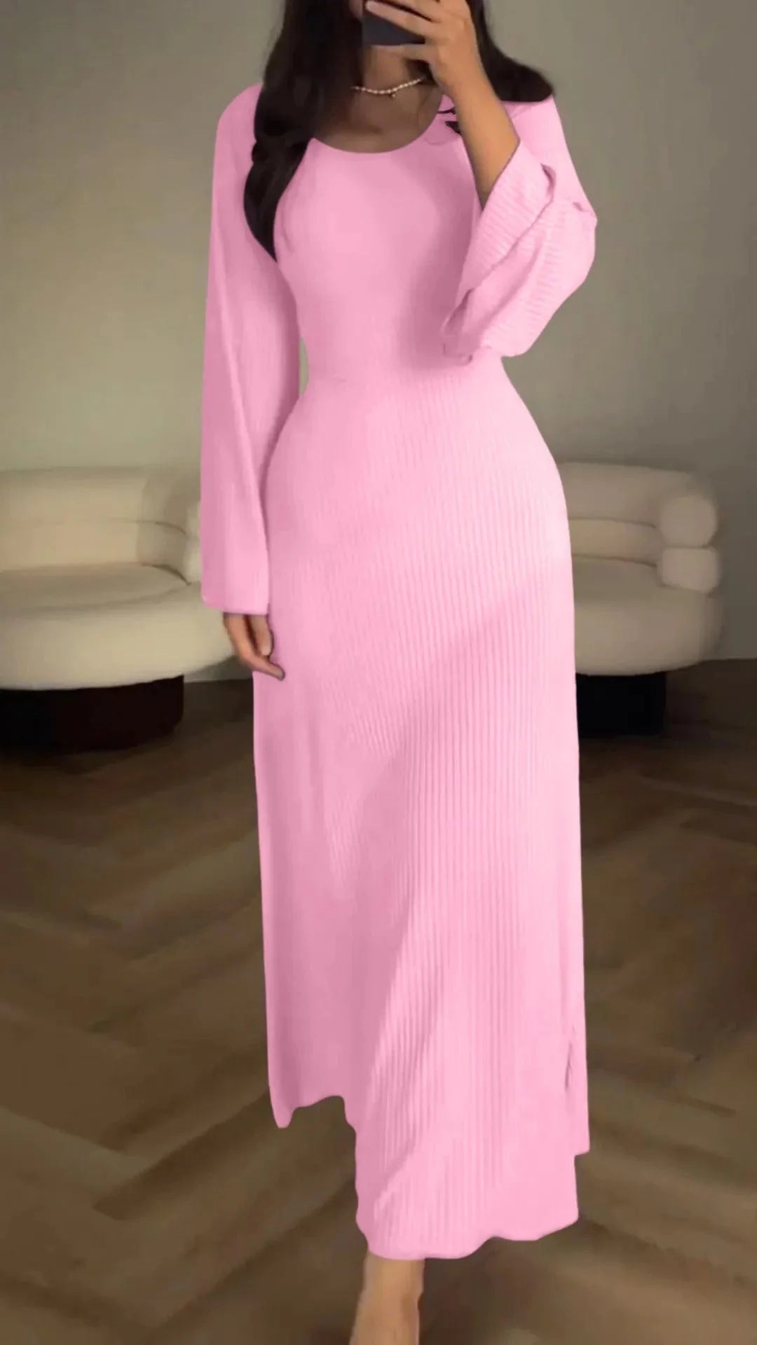 Maine - Elegantes Kleid mit langen Ärmeln