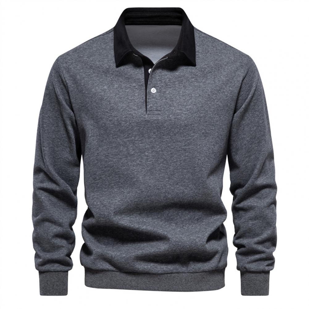 MARKUS - Lässiges Sweatshirt mit Reversknöpfen 2024