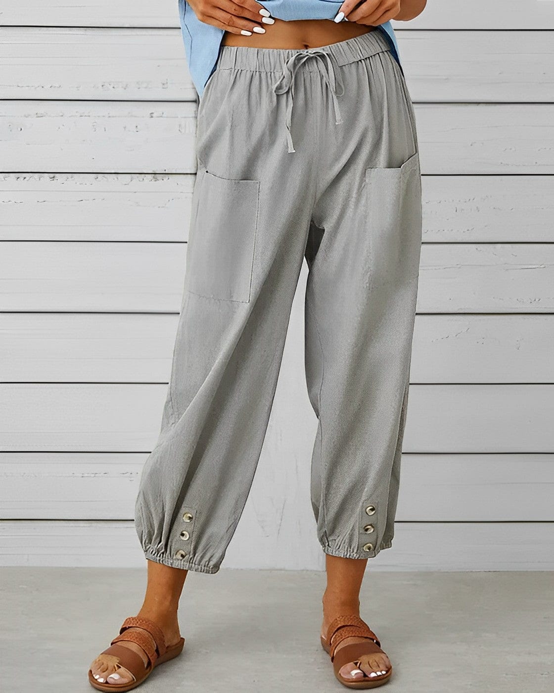 MAYA - Weite Hosen mit hoher Taille