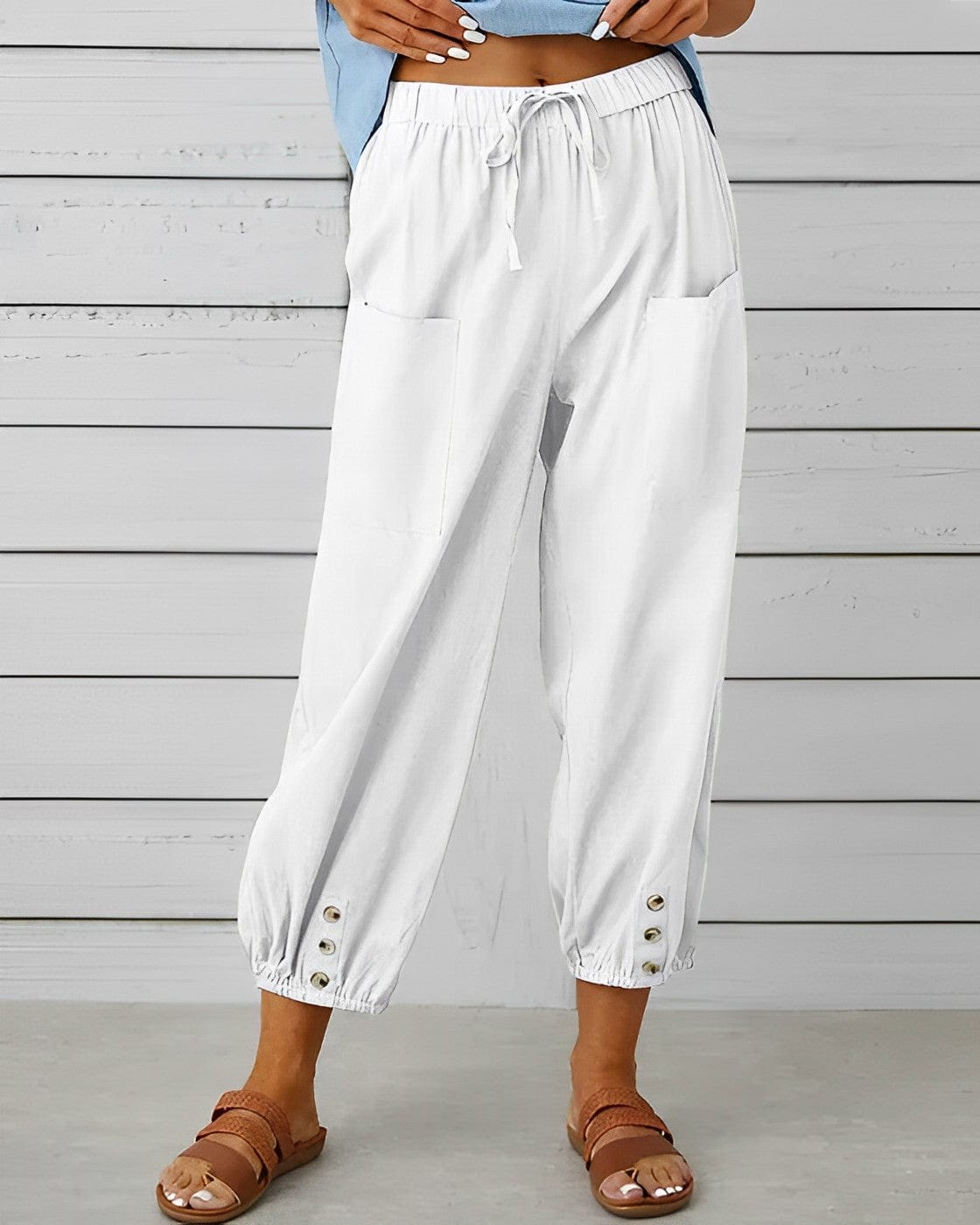 MAYA - Weite Hosen mit hoher Taille