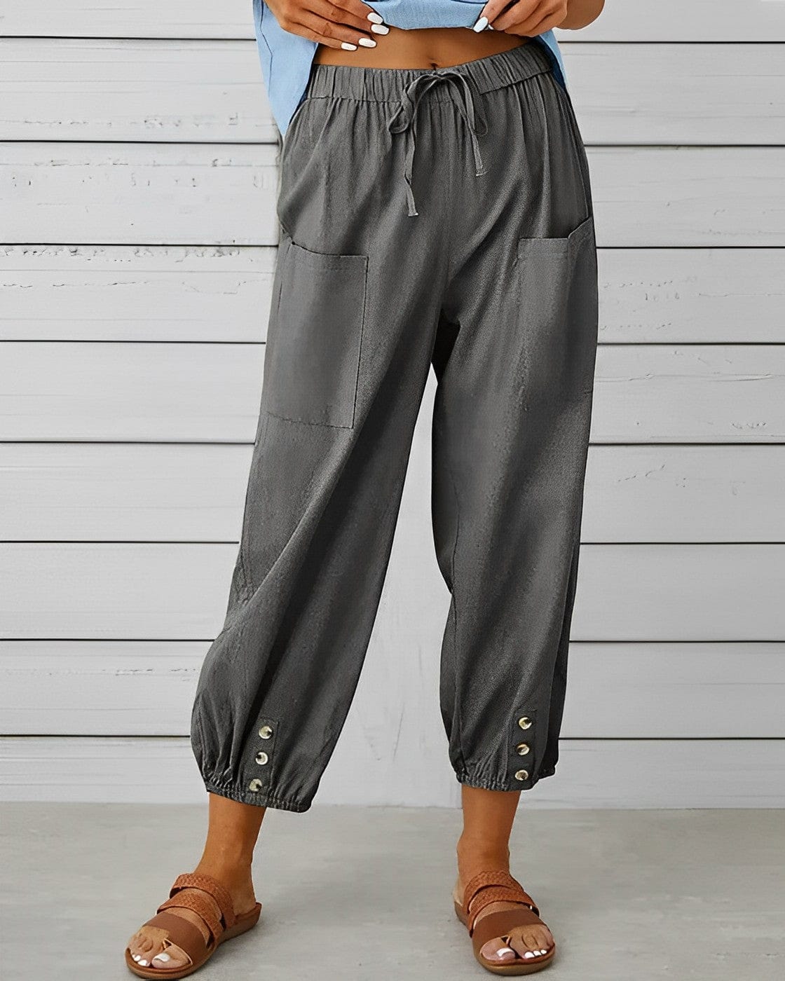 MAYA - Weite Hosen mit hoher Taille