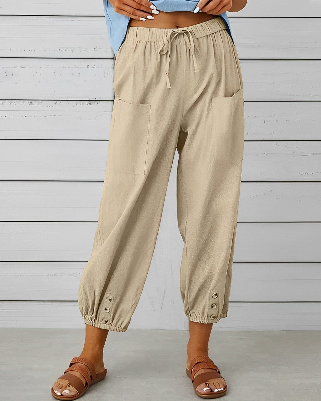 MAYA - Weite Hosen mit hoher Taille