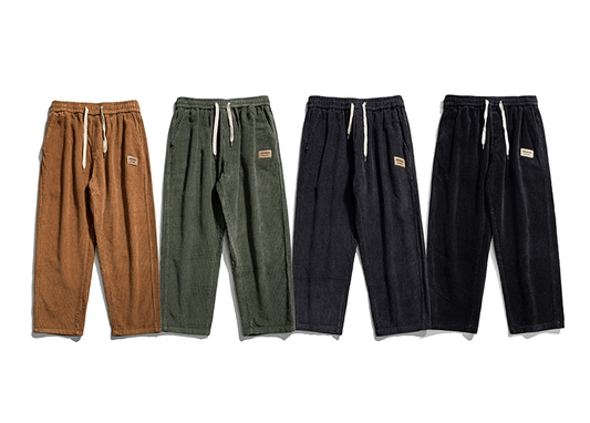 Milo- Herrenmodische Cordhose im Vintage-Stil