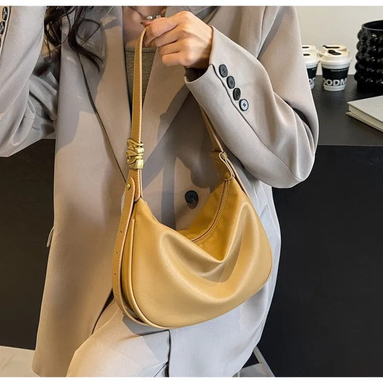 OLAH - Vintage Schultertasche aus weichem Leder