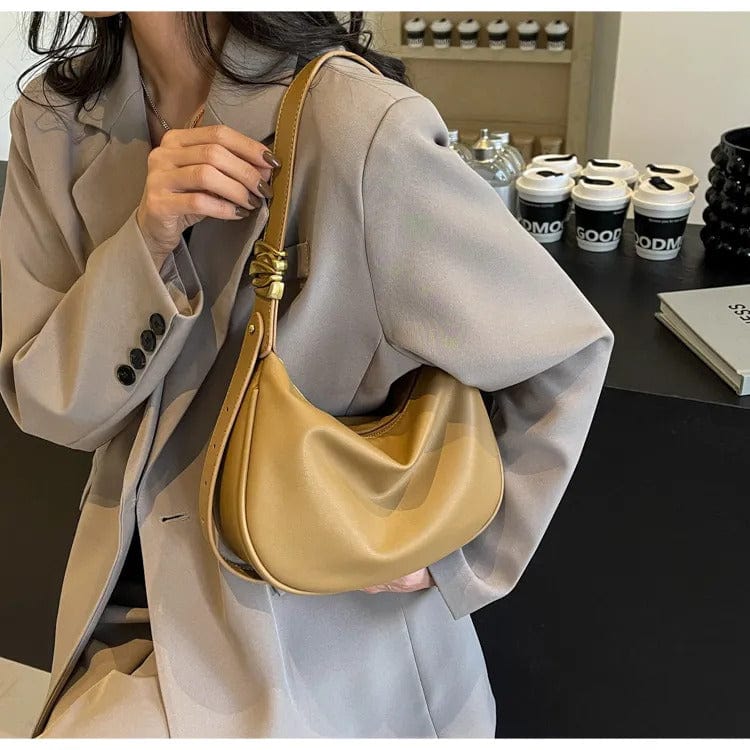 OLAH - Vintage Schultertasche aus weichem Leder