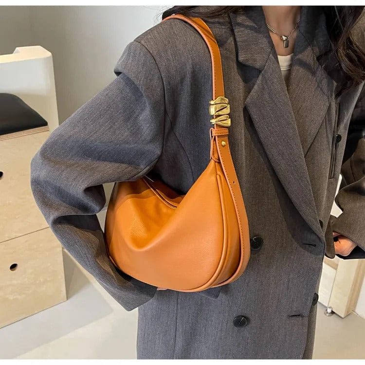 OLAH - Vintage Schultertasche aus weichem Leder