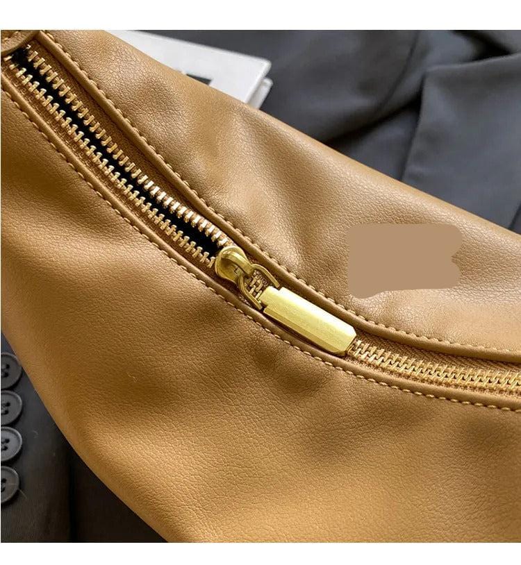 OLAH - Vintage Schultertasche aus weichem Leder