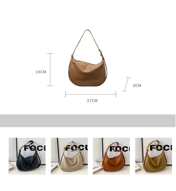 OLAH - Vintage Schultertasche aus weichem Leder