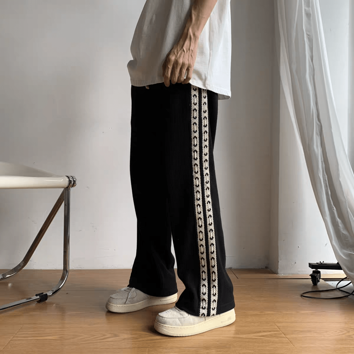 RANIER - Gerade, weit geschnittene Baggy-Hosen