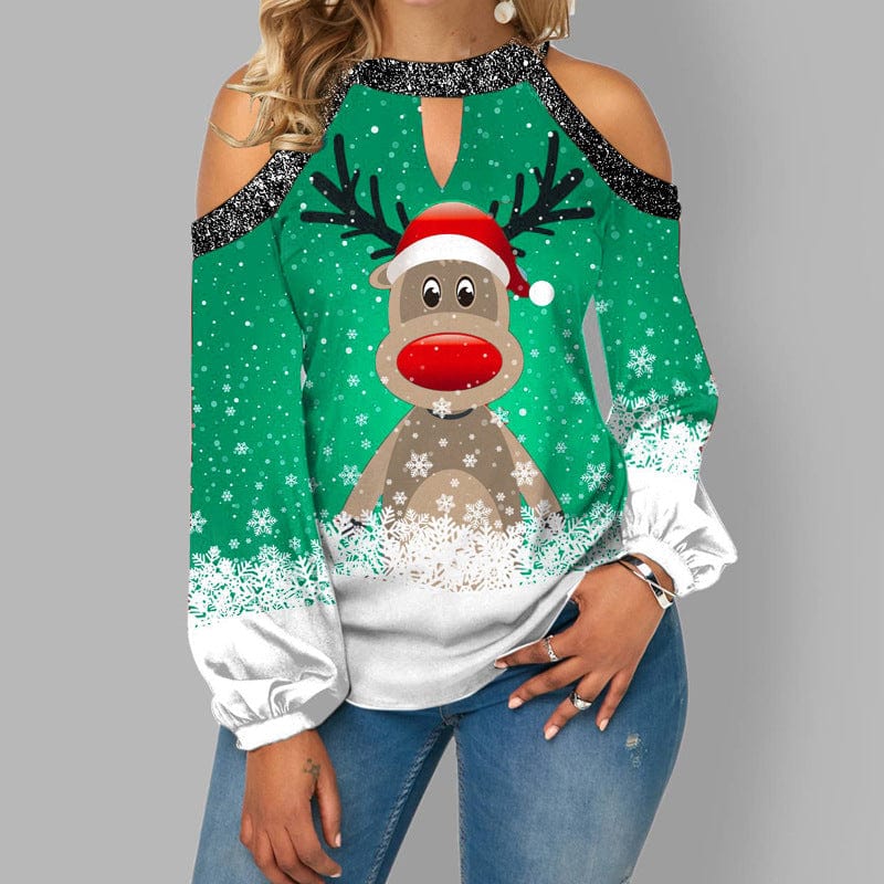 Ria™ - Weihnachts-Rudolf-Pullover