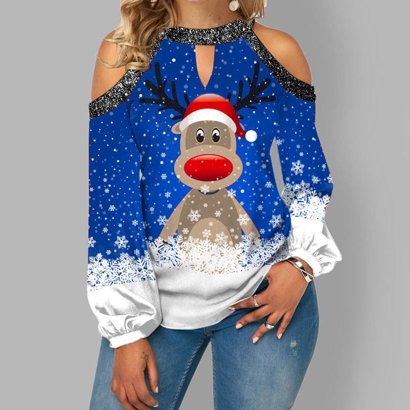 Ria™ - Weihnachts-Rudolf-Pullover