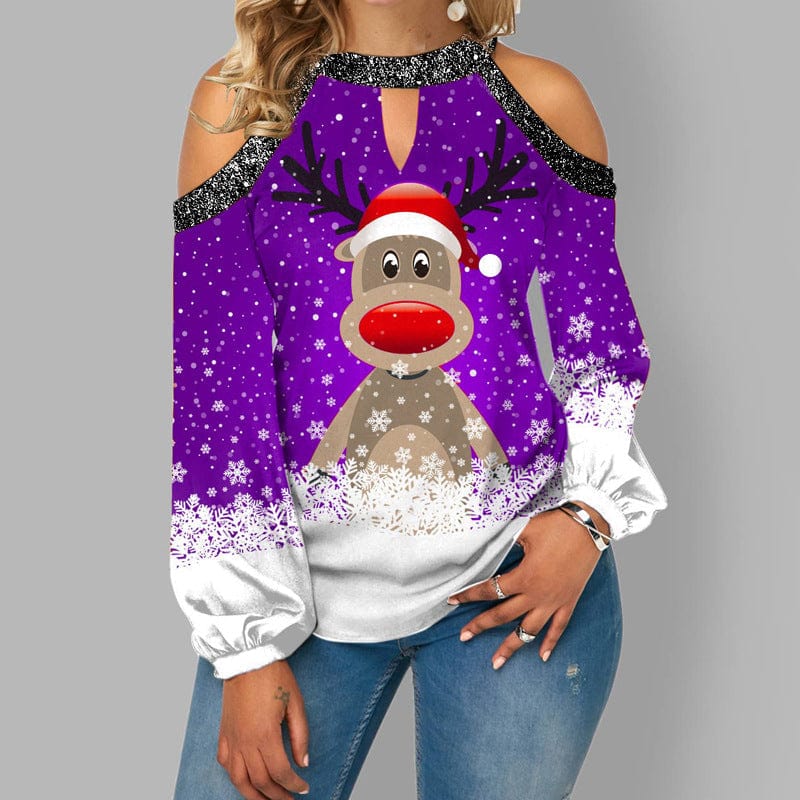 Ria™ - Weihnachts-Rudolf-Pullover