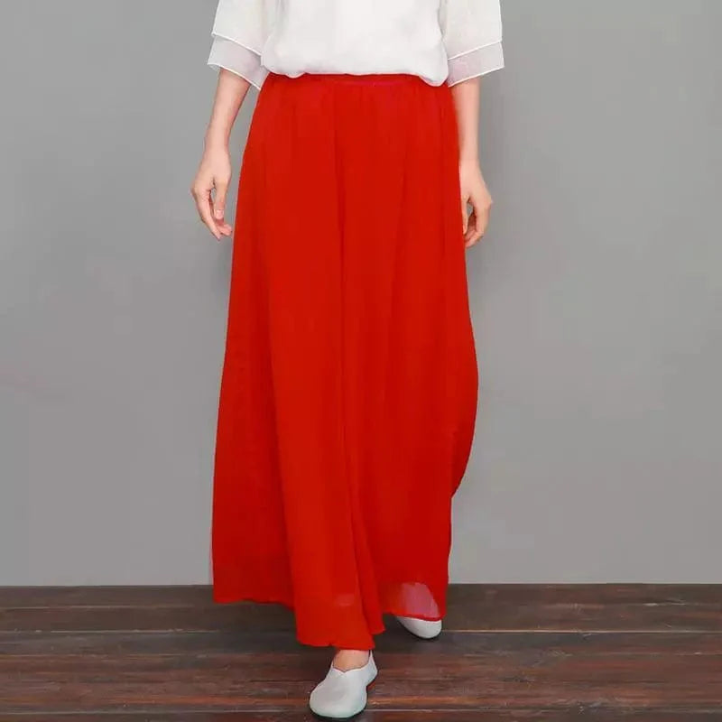 SAMANTHA - Lässige dünne Chiffon-Hose