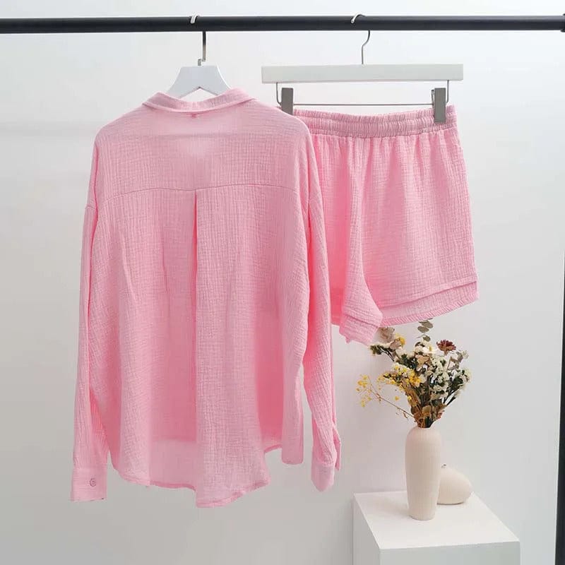 VIA - Pleated Lapel Hemd Sets