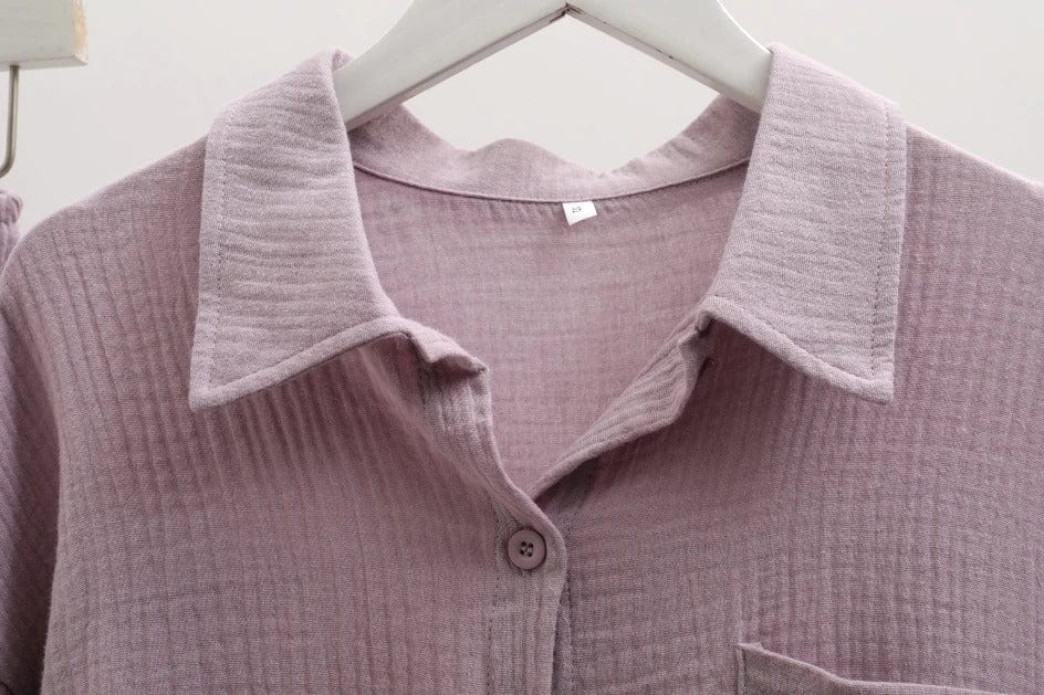 VIA - Pleated Lapel Hemd Sets