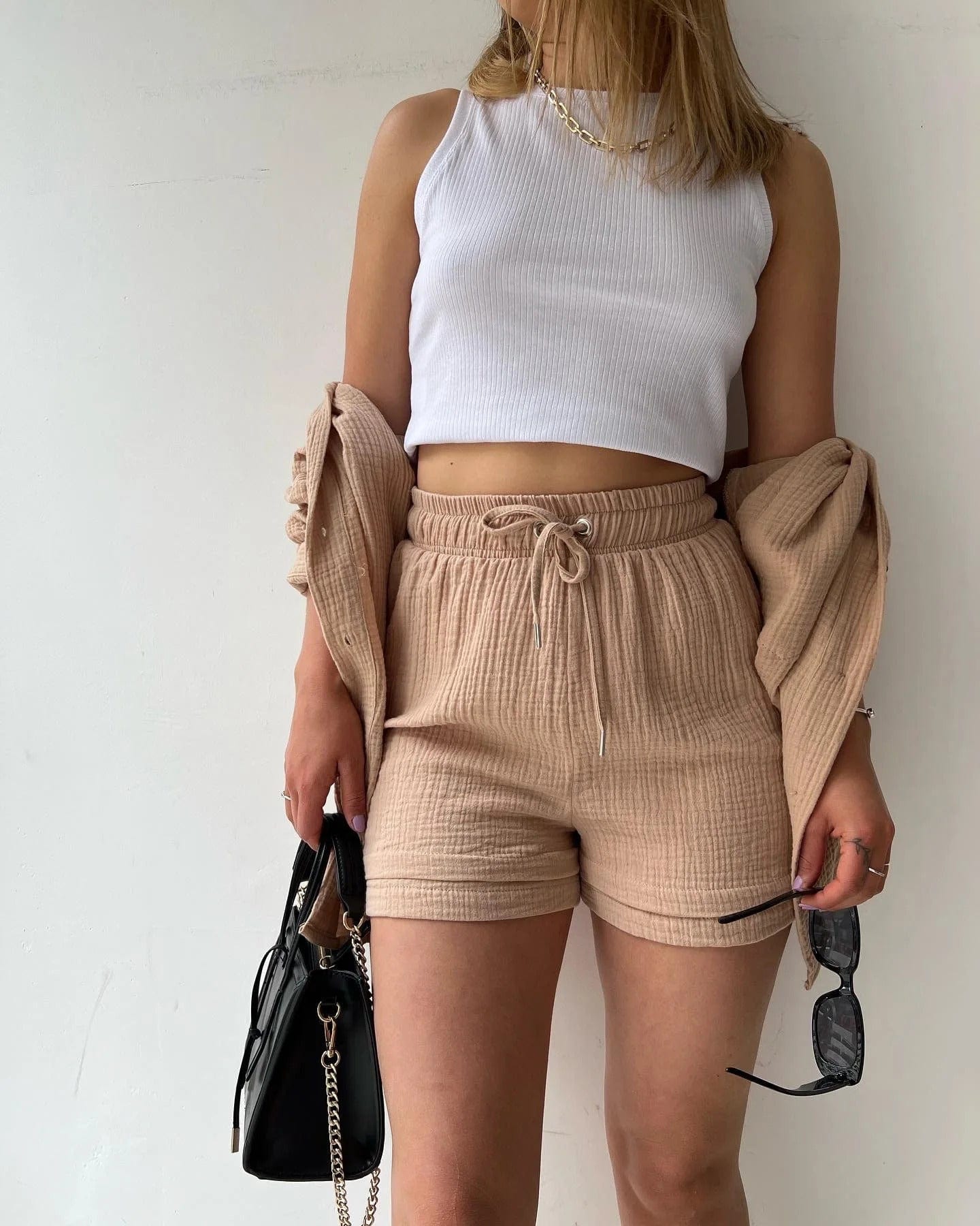 VIA - Pleated Lapel Hemd Sets