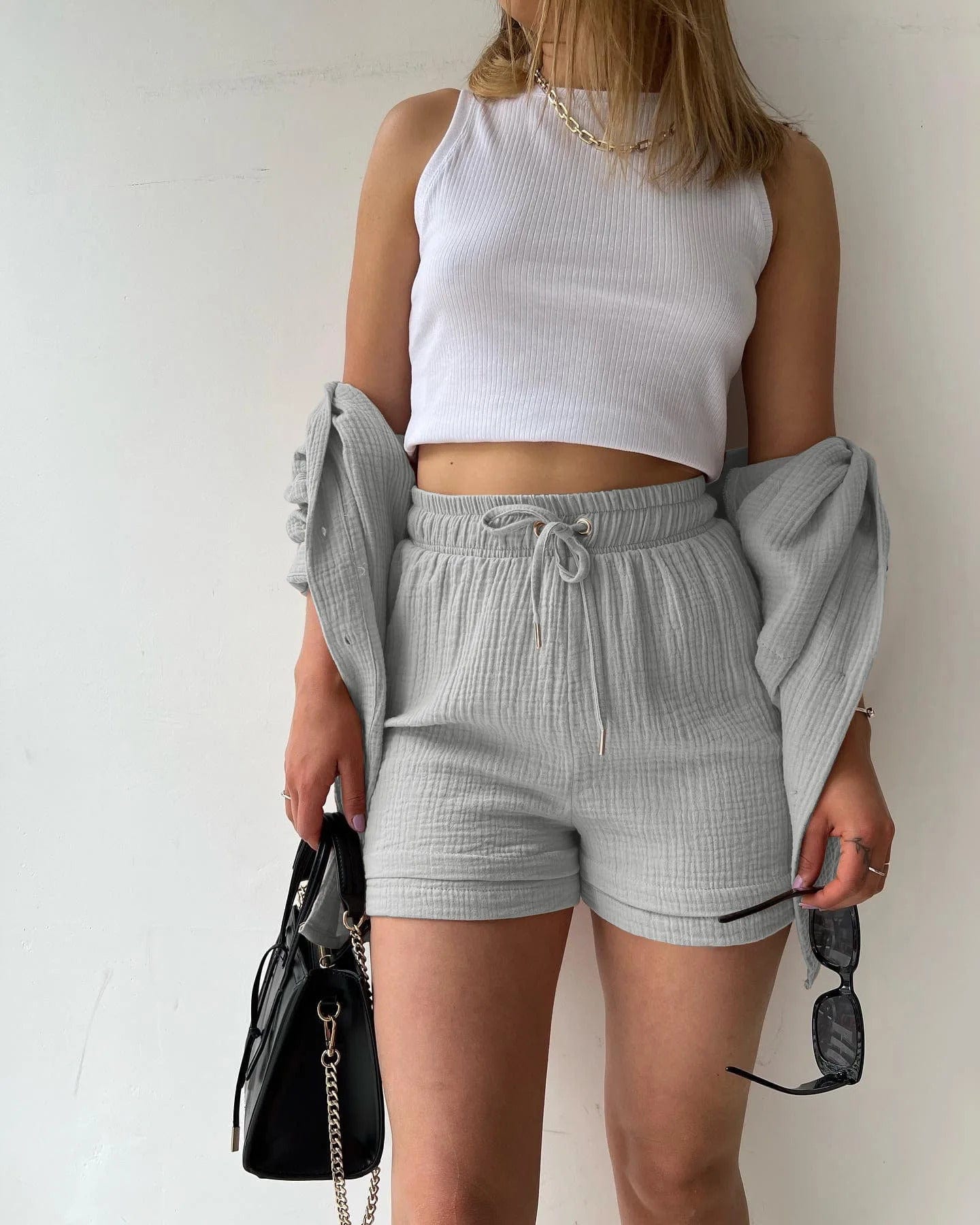 VIA - Pleated Lapel Hemd Sets