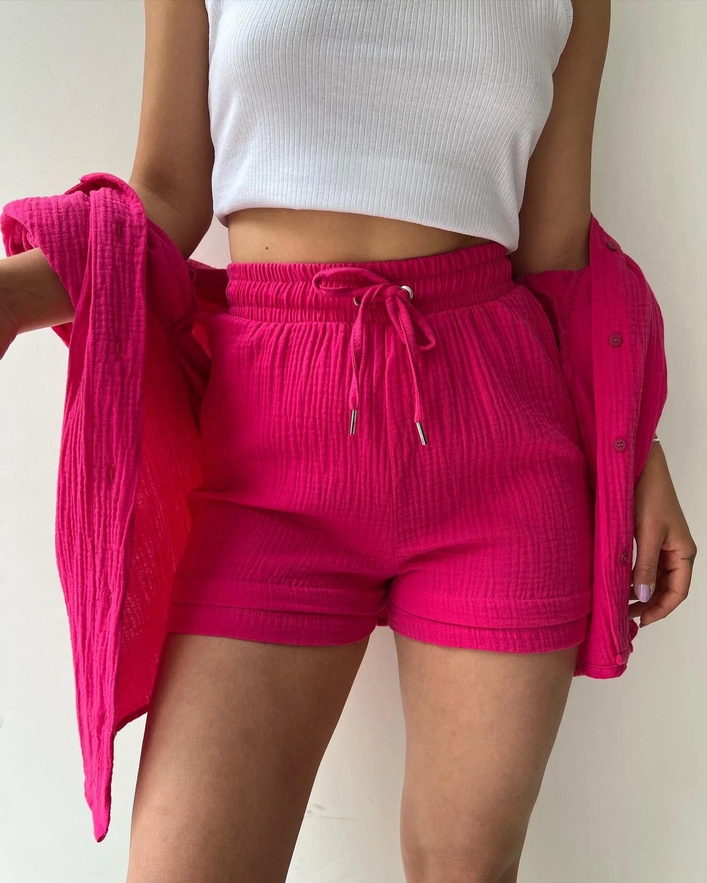 VIA - Pleated Lapel Hemd Sets