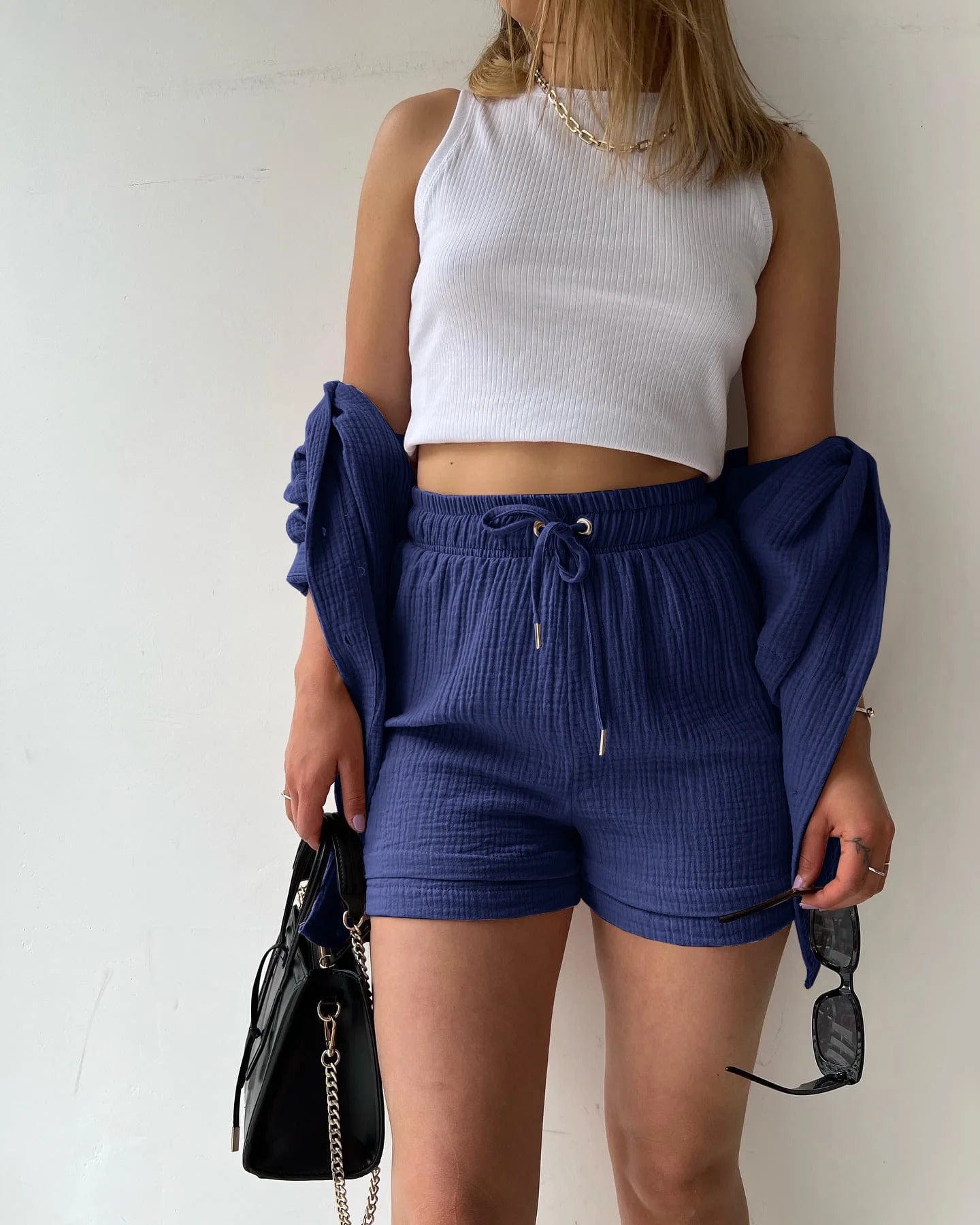 VIA - Pleated Lapel Hemd Sets