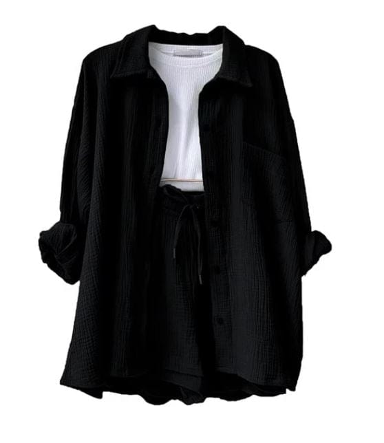 VIA - Pleated Lapel Hemd Sets