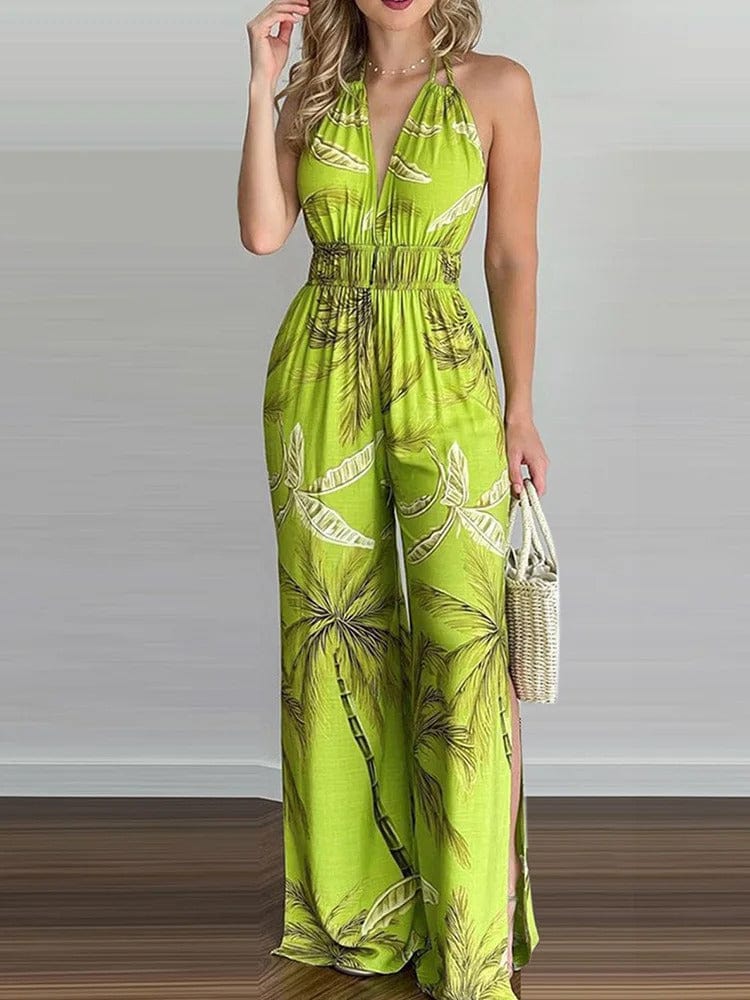 YANNAH - Lässiger Sommer-Jumpsuit mit offenem Rücken