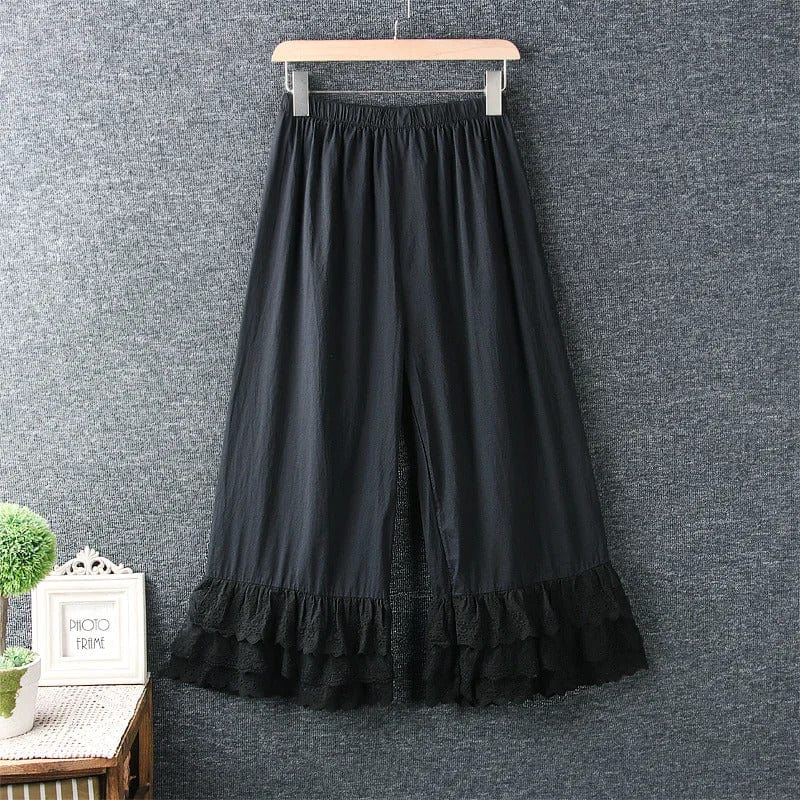 ZETA - Layer Lace Hose mit weitem Bein