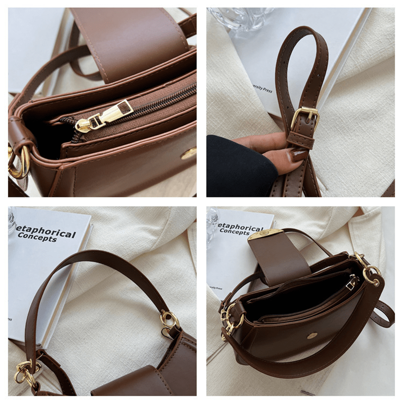 BIA - Halbmond-Schultertasche mit Kette