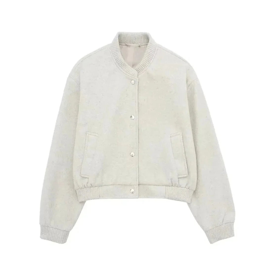 FRANCHESKA - Kurze Vintage-Bomberjacke
