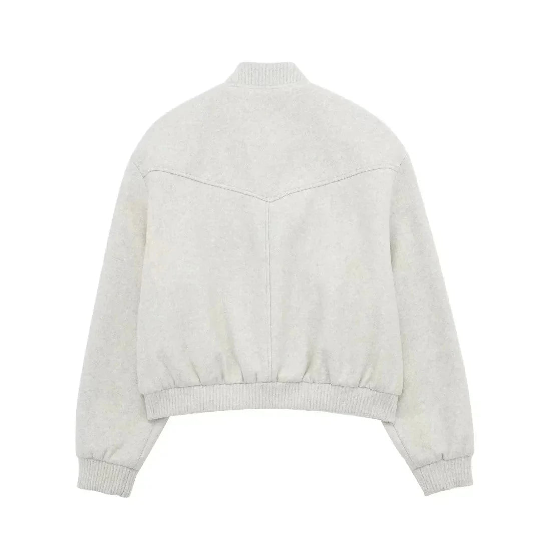 FRANCHESKA - Kurze Vintage-Bomberjacke