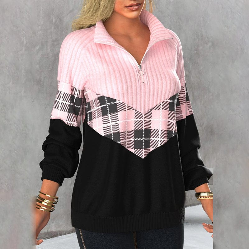 Iris A'leurs® - Rosa modischer Pullover