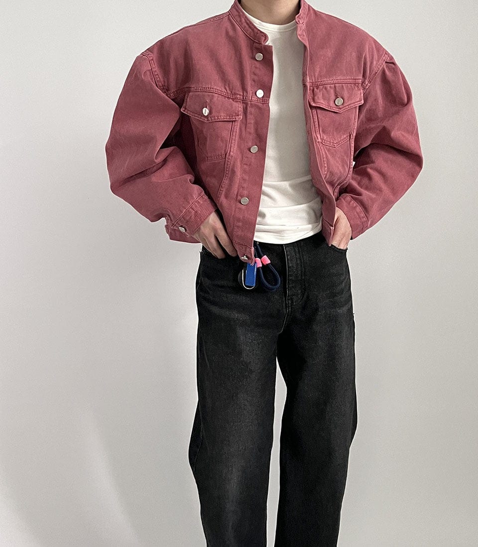 JAYSON - Einzigartige Stehkragen Jeansjacke