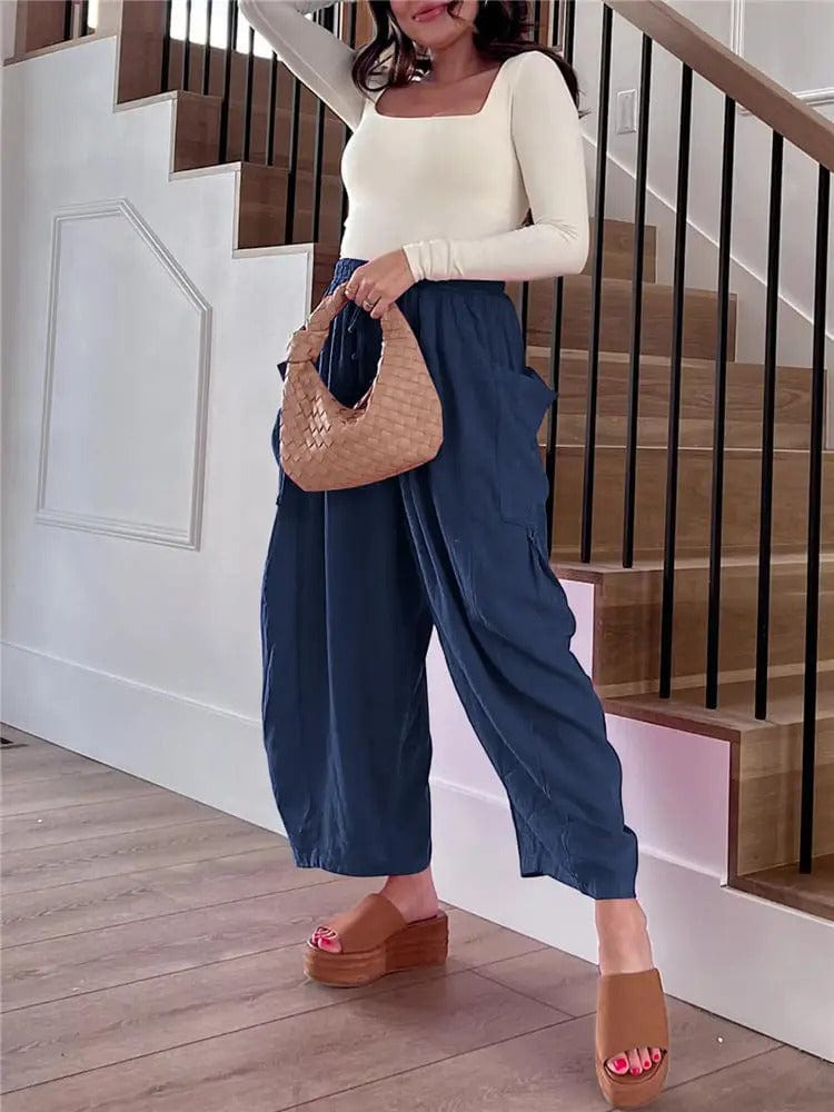 JUSTMINE - Vintage Hose mit weitem Bein