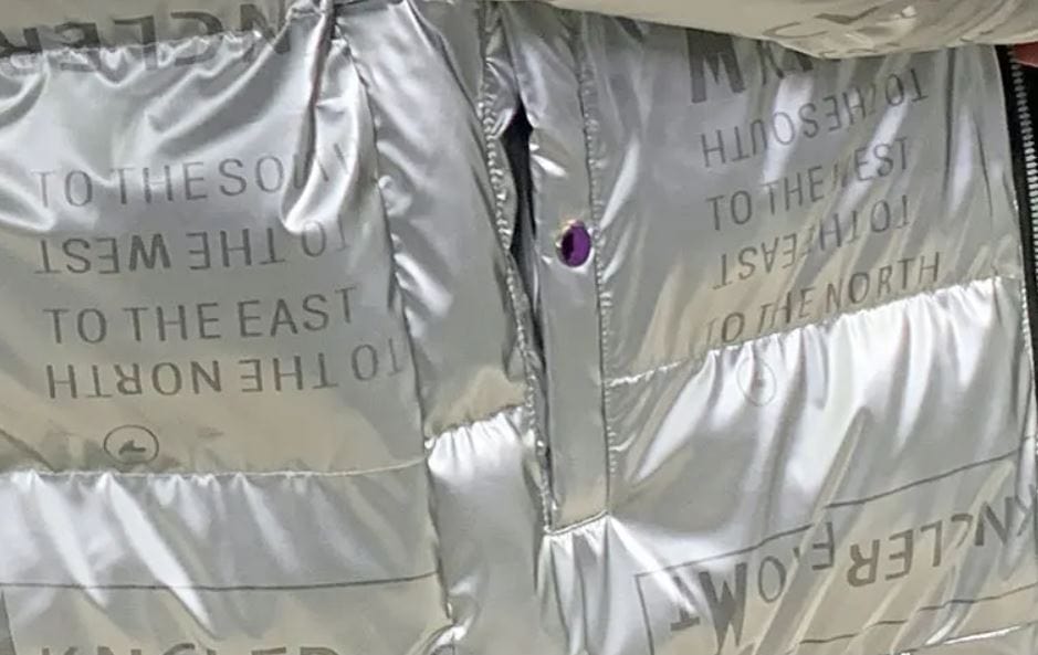 YSMAEL - Wasserdichte Jacke aus bedrucktem Papier